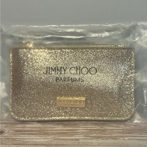 Jimmy Choo Gold Glitter pouch I Want Choo Set
